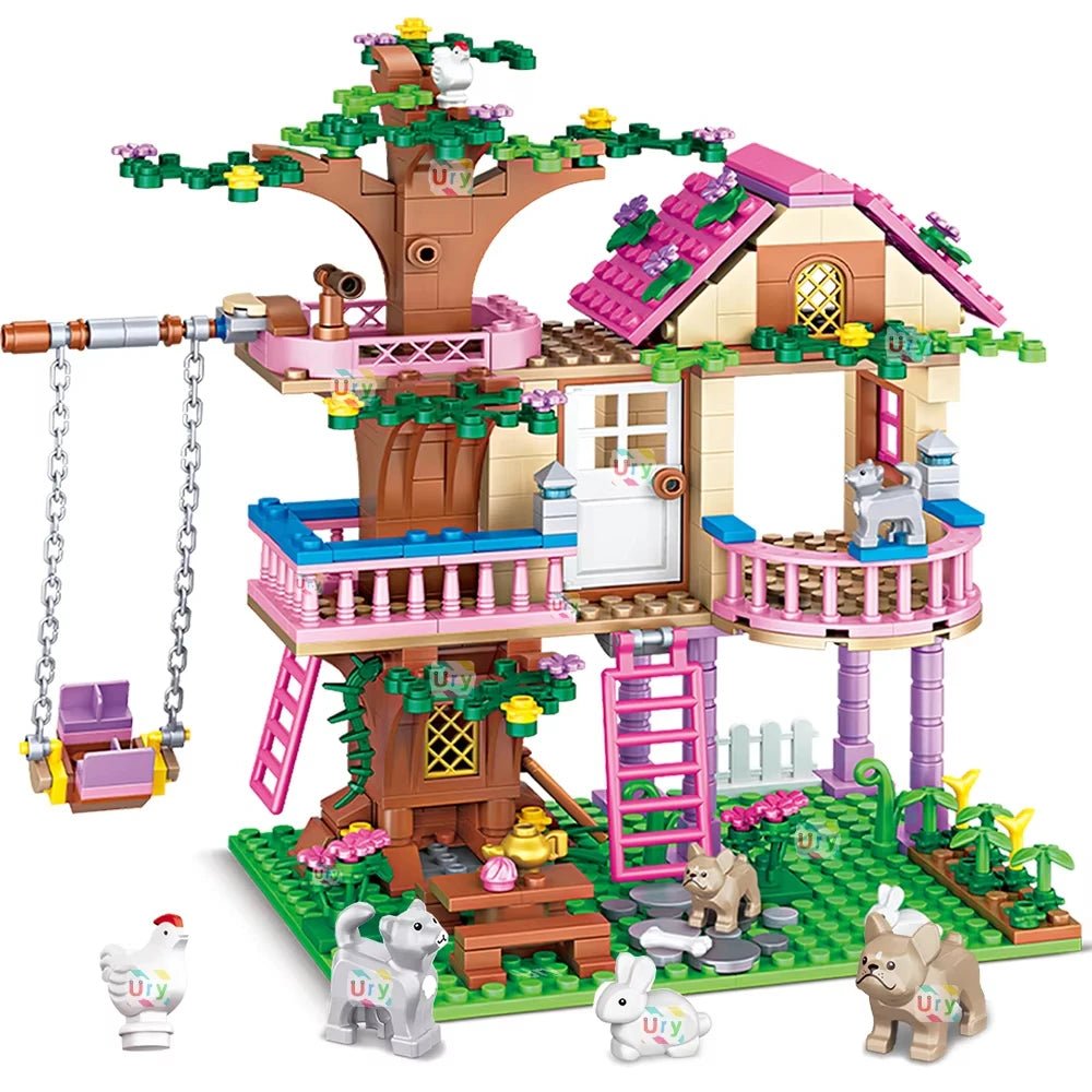 City Treehouse Building Blocks Set for Kids - Birthday Gift - silverfoxgoods